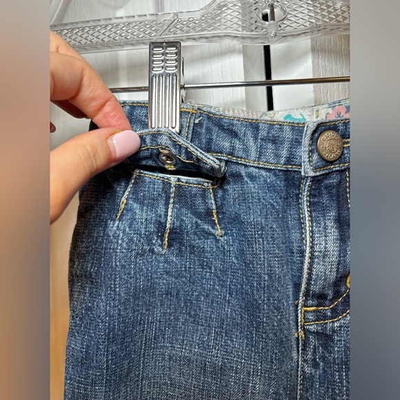 GAP - Girls Baby Kids Toddler Casual Denim Jeans with Animal&Floral Embroidery - Picture 4 of 5